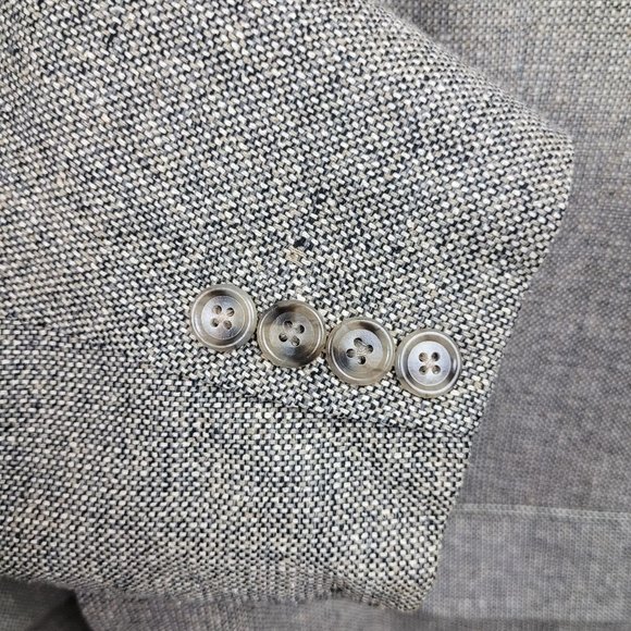 Bert Pulitzer Men Pure Silk Tweed Sports Coat/ Blazer Size 44S - Picture 5 of 7